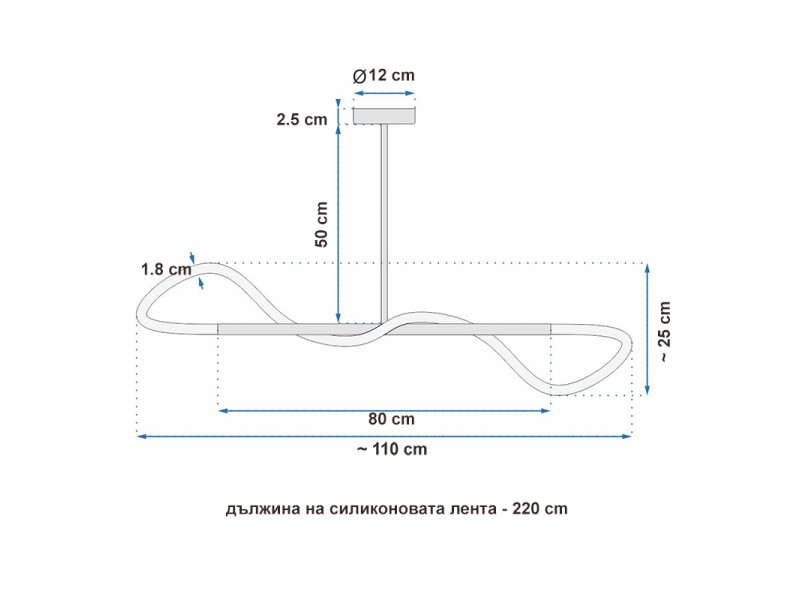 LED полилей - гъвкава силиконова тръба LED полилей - гъвкава силиконова тръба