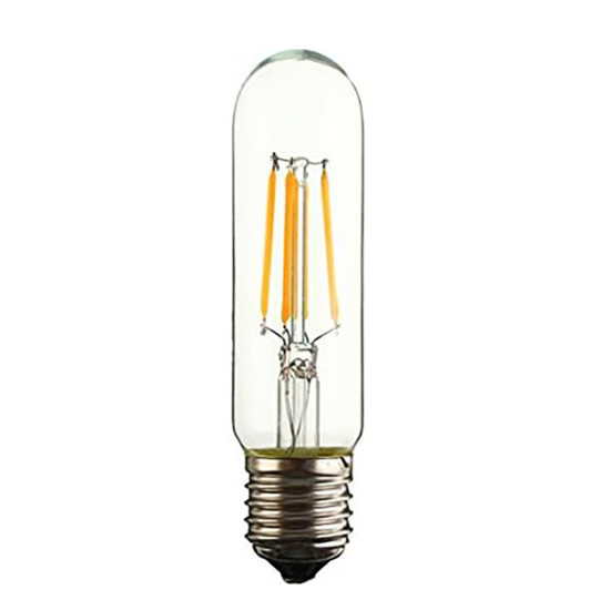 LED винтидж крушка - намотка: конус - Е27 - T125 - 4W - прозрачно стъкло