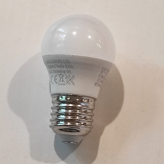 LED  крушка - Е27 - G45 - 4.5W - бяла