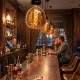 LED крушка - голям размер - намотка: двойна спирала - Е27 - R200 - 6W - златно стъкло
