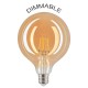 LED винтидж крушка - намотка: конус - Е27 - G120 - 6W - златно стъкло - димируема LED винтидж крушка - намотка: конус - Е27 - G120 - 6W - златно стъкло - димируема