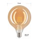 LED винтидж крушка - намотка: конус - Е27 - G120 - 6W - златно стъкло - димируема LED винтидж крушка - намотка: конус - Е27 - G120 - 6W - златно стъкло - димируема