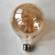 LED винтидж крушка - намотка: спирала - Е27 - G125 - 4W - златно стъкло - димируема