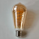 LED винтидж крушка - намотка: спирала - Е27 - ST64 - 4W - златно стъкло - димируема