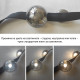 LED полилей - колан със стъклени глобуси - 1бр