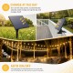 соларен гирлянд E27 от 10бр LED PVC крушки S14 - 5м