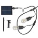 соларен гирлянд E27 от 10бр LED PVC крушки S14 - 5м