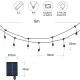 соларен гирлянд E27 от 10бр LED PVC крушки S14 - 5м