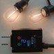 соларен гирлянд E27 от 10бр LED PVC крушки S14 - 5м