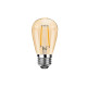 LED  крушка - Е27 - S14 - 2W - златно стъкло - димируема
